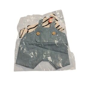 (No Doll) Compatible 38CM Labubu - Overalls And T-Shirt Outfit - 4 Large Labubu